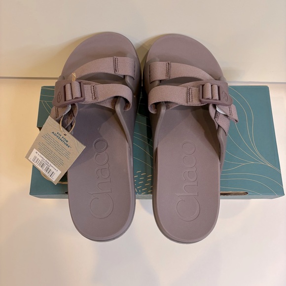 NWT Chaco Chillos Slides, Sandals, Size Women’s 9, Sparrow - Picture 2 of 5